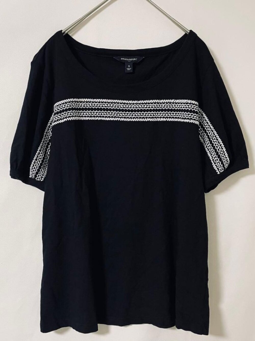 Bana T-shirt Short Sleeve Embroidered Black